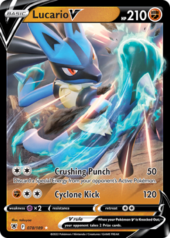 Lucario V #78 Lucario V - Astral Radiance - #78 - Pokemon TCG card