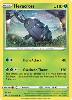 Heracross - Astral Radiance - #8 - Pokemon TCG card