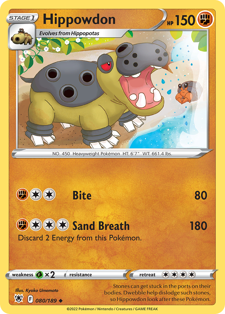 Hippowdon - Astral Radiance - #80 - Pokemon TCG card