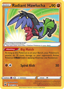 Radiant Hawlucha #81 Radiant Hawlucha - Astral Radiance - #81 - Pokemon TCG card