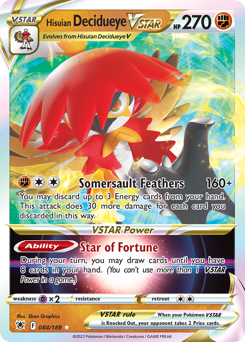 Hisuian Decidueye VSTAR #84 Hisuian Decidueye VSTAR - Astral Radiance - #84 - Pokemon TCG card