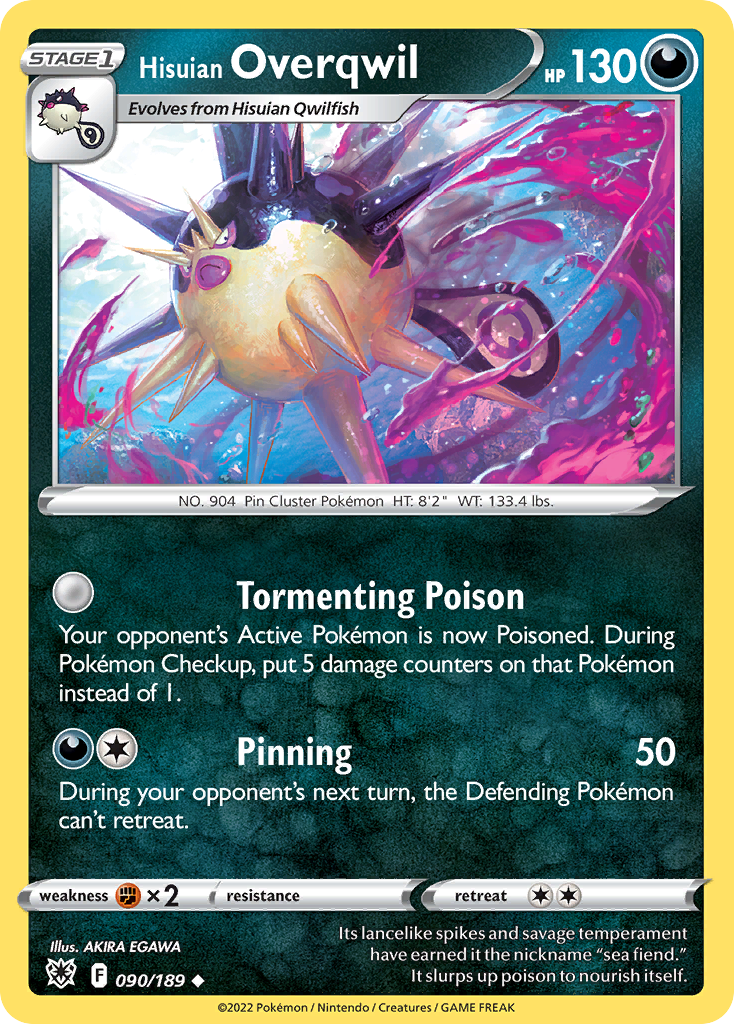 Hisuian Overqwil - Astral Radiance - #90 - Pokemon TCG card