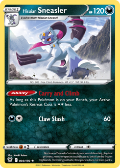 Hisuian Sneasler #93 Hisuian Sneasler - Astral Radiance - #93 - Pokemon TCG card