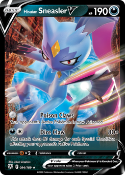 Hisuian Sneasler V #94 Hisuian Sneasler V - Astral Radiance - #94 - Pokemon TCG card