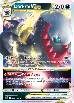 Darkrai VSTAR - Astral Radiance - #99 - Pokemon TCG card