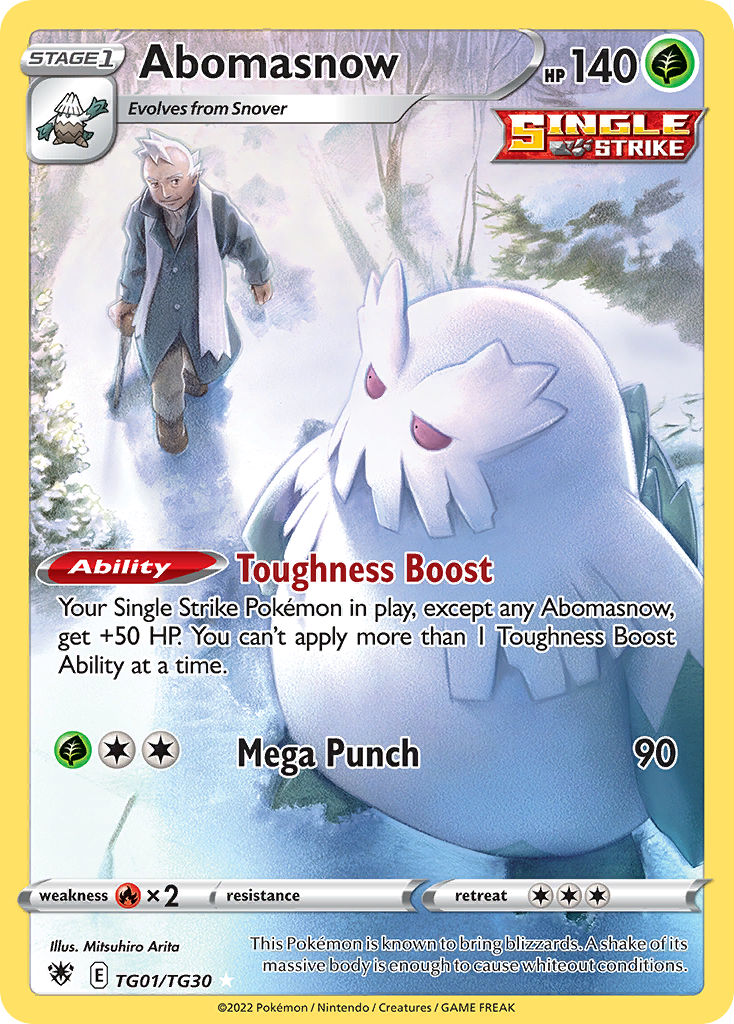 Abomasnow - Astral Radiance Trainer Gallery - #TG01 - Pokemon TCG card