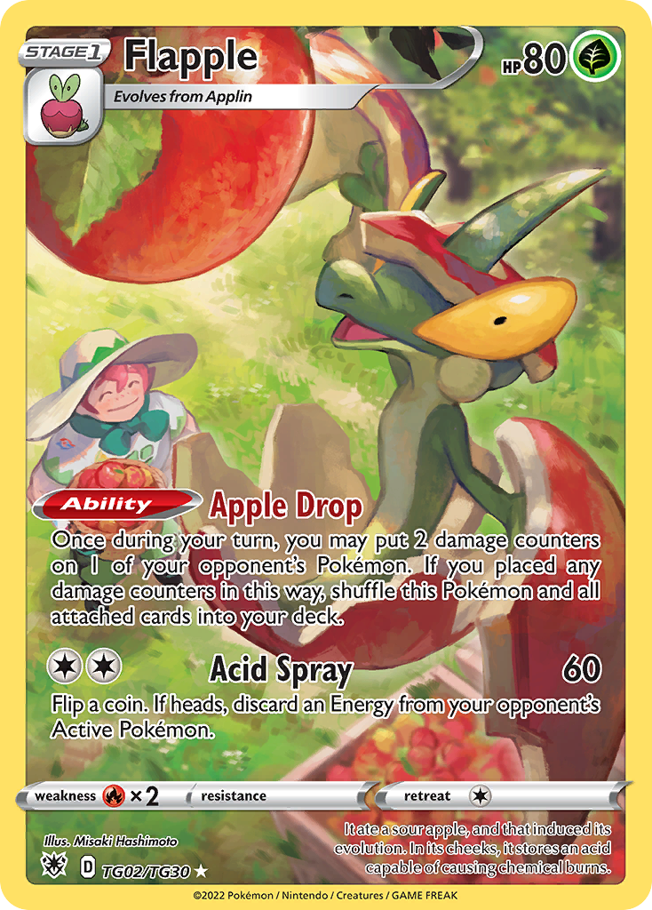 Flapple - Astral Radiance Trainer Gallery - #TG02 - Pokemon TCG card