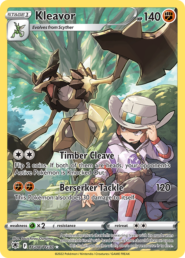 Kleavor - Astral Radiance Trainer Gallery - #TG08 - Pokemon TCG card