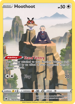 Hoothoot - Astral Radiance Trainer Gallery - #TG12 - Pokemon TCG card