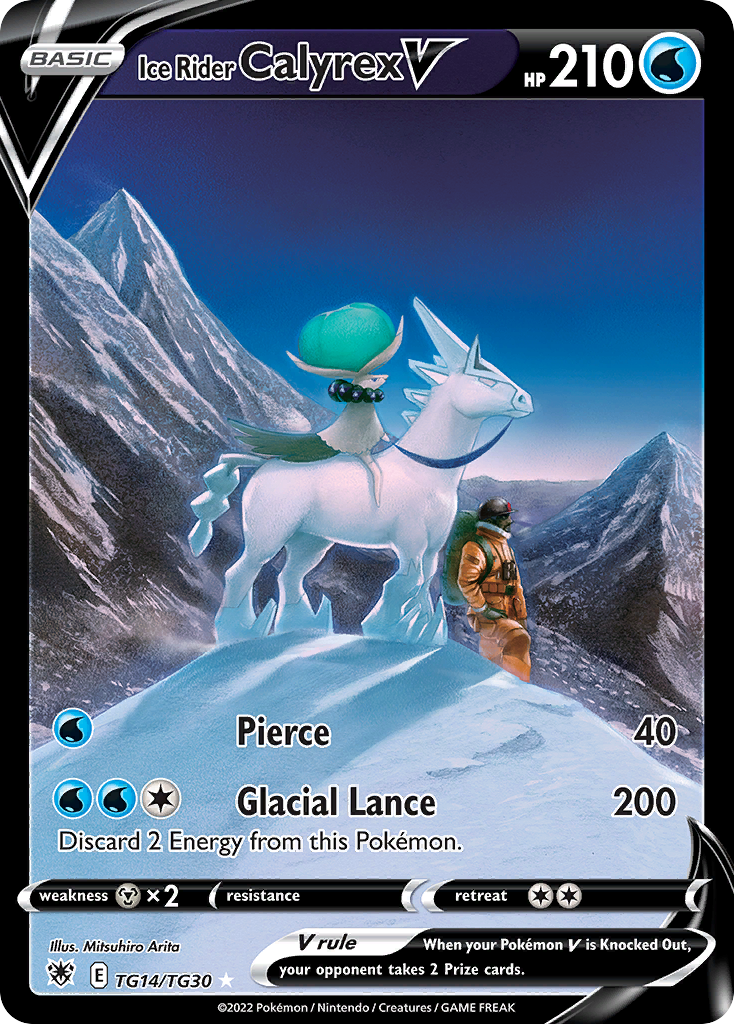 Ice Rider Calyrex V - Astral Radiance Trainer Gallery - #TG14 - Pokemon TCG card