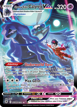 Shadow Rider Calyrex VMAX - Astral Radiance Trainer Gallery - #TG18 - Pokemon TCG card
