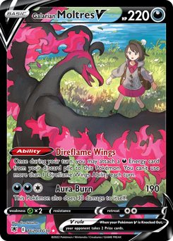 Galarian Moltres V - Astral Radiance Trainer Gallery - #TG20 - Pokemon TCG card
