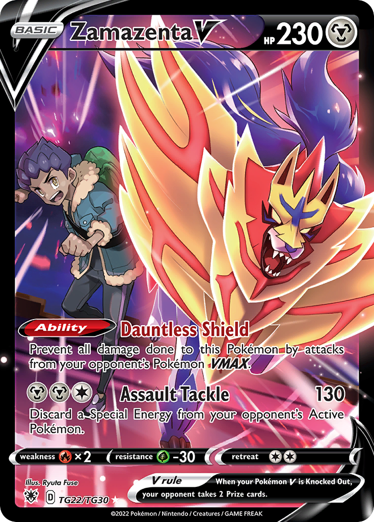 Zamazenta V - Astral Radiance Trainer Gallery - #TG22 - Pokemon TCG card