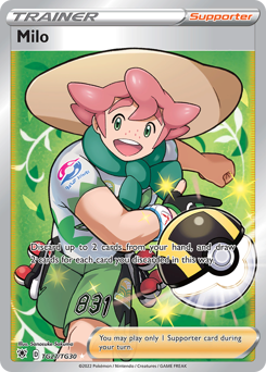 Milo - Astral Radiance Trainer Gallery - #TG27 - Pokemon TCG card