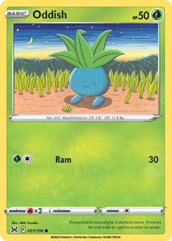 Oddish - Lost Origin - #1 - Pokemon TCG card