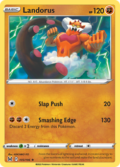 Landorus #105 Landorus - Lost Origin - #105 - Pokemon TCG card