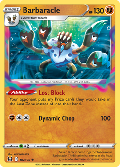Barbaracle #107 Barbaracle - Lost Origin - #107 - Pokemon TCG card