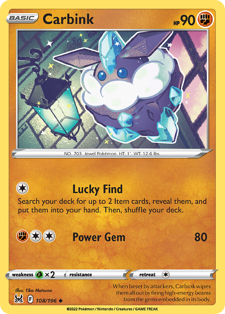 Carbink - Lost Origin - #108 - Pokemon TCG card