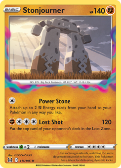 Stonjourner - Lost Origin - #111 - Pokemon TCG card