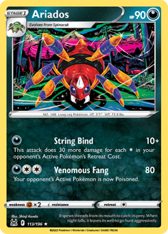 Ariados - Lost Origin - #113 - Pokemon TCG card