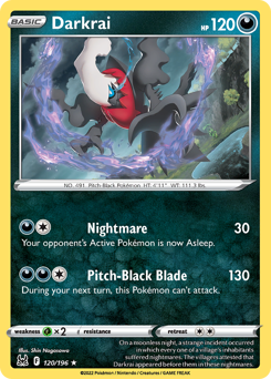 Darkrai - Lost Origin - #120 - Pokemon TCG card
