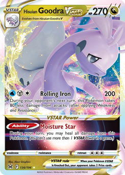 Hisuian Goodra VSTAR #136 Hisuian Goodra VSTAR - Lost Origin - #136 - Pokemon TCG card