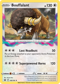 Bouffalant #148 Bouffalant - Lost Origin - #148 - Pokemon TCG card