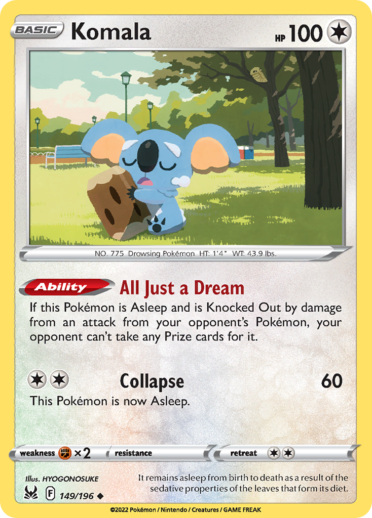 Komala - Lost Origin - #149 - Pokemon TCG card