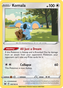 Komala - Lost Origin - #149 - Pokemon TCG card