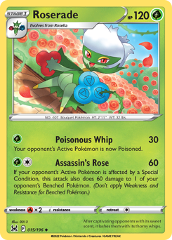 Roserade #15 Roserade - Lost Origin - #15 - Pokemon TCG card