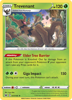 Trevenant #17 Trevenant - Lost Origin - #17 - Pokemon TCG card