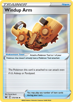 Windup Arm - Lost Origin - #170 - Pokemon TCG card