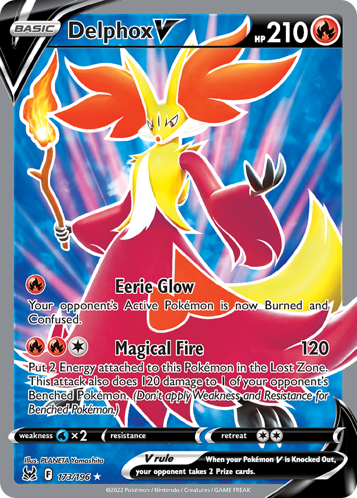 Delphox V - Lost Origin - #173 - Pokemon TCG card