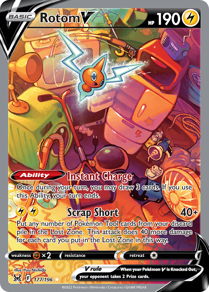 Rotom V - Lost Origin - #177 - Pokemon TCG card