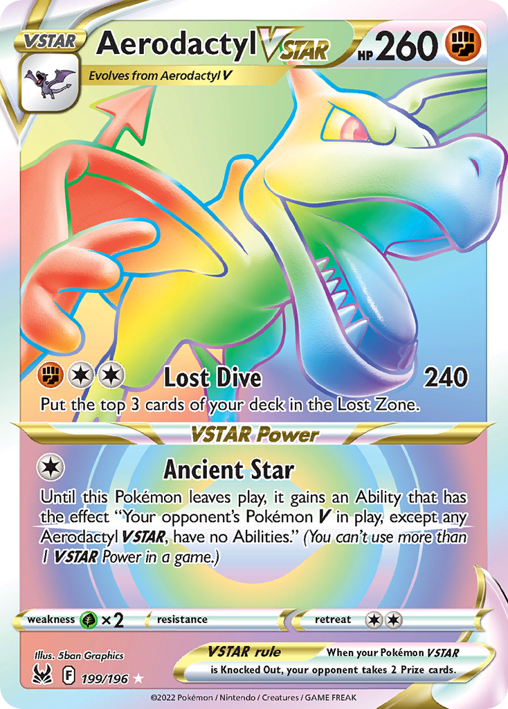 Aerodactyl VSTAR - Lost Origin - #199 - Pokemon TCG card