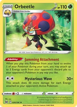 Orbeetle #20 Orbeetle - Lost Origin - #20 - Pokemon TCG card