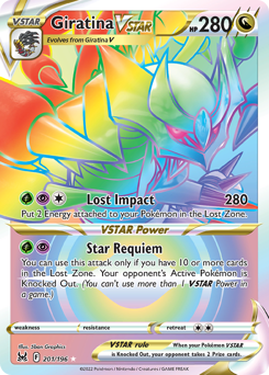 Giratina VSTAR #201 Giratina VSTAR - Lost Origin - #201 - Pokemon TCG card