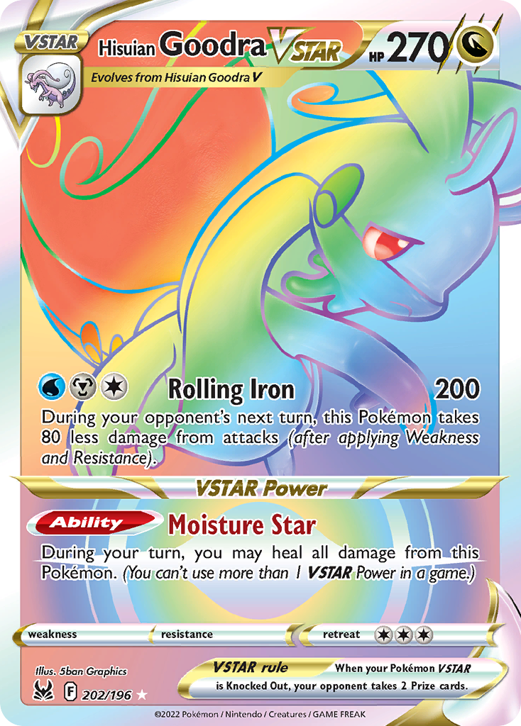 Hisuian Goodra VSTAR - Lost Origin - #202 - Pokemon TCG card