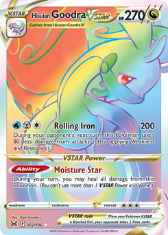 Hisuian Goodra VSTAR #202 Hisuian Goodra VSTAR - Lost Origin - #202 - Pokemon TCG card
