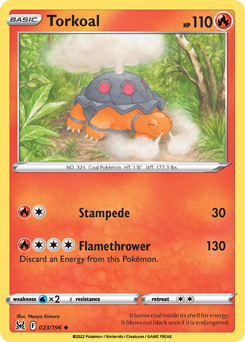 Torkoal #23 Torkoal - Lost Origin - #23 - Pokemon TCG card
