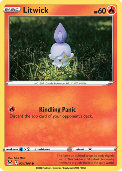 Litwick #24 Litwick - Lost Origin - #24 - Pokemon TCG card