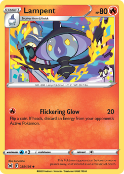 Lampent - Lost Origin - #25 - Pokemon TCG card
