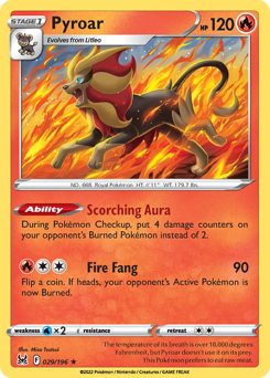 Pyroar #29 Pyroar - Lost Origin - #29 - Pokemon TCG card