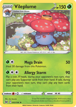 Vileplume #3 Vileplume - Lost Origin - #3 - Pokemon TCG card