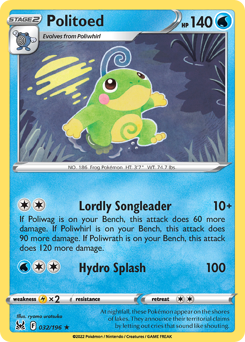 Politoed #32 Politoed - Lost Origin - #32 - Pokemon TCG card