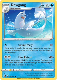 Dewgong #34 Dewgong - Lost Origin - #34 - Pokemon TCG card