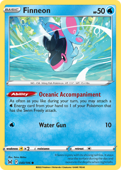Finneon - Lost Origin - #40 - Pokemon TCG card