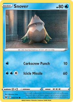 Snover - Lost Origin - #42 - Pokemon TCG card