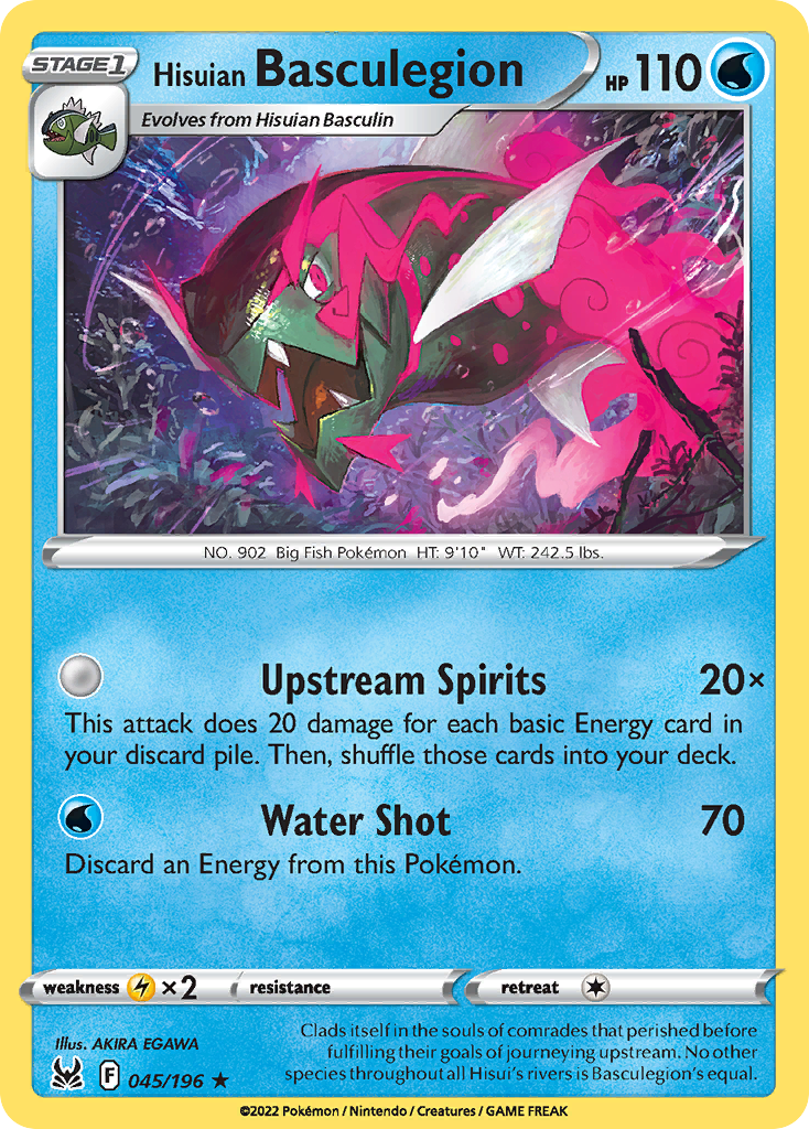 Hisuian Basculegion - Lost Origin - #45 - Pokemon TCG card