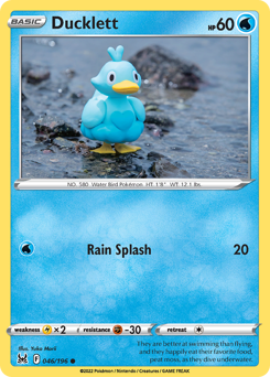 Ducklett - Lost Origin - #46 - Pokemon TCG card